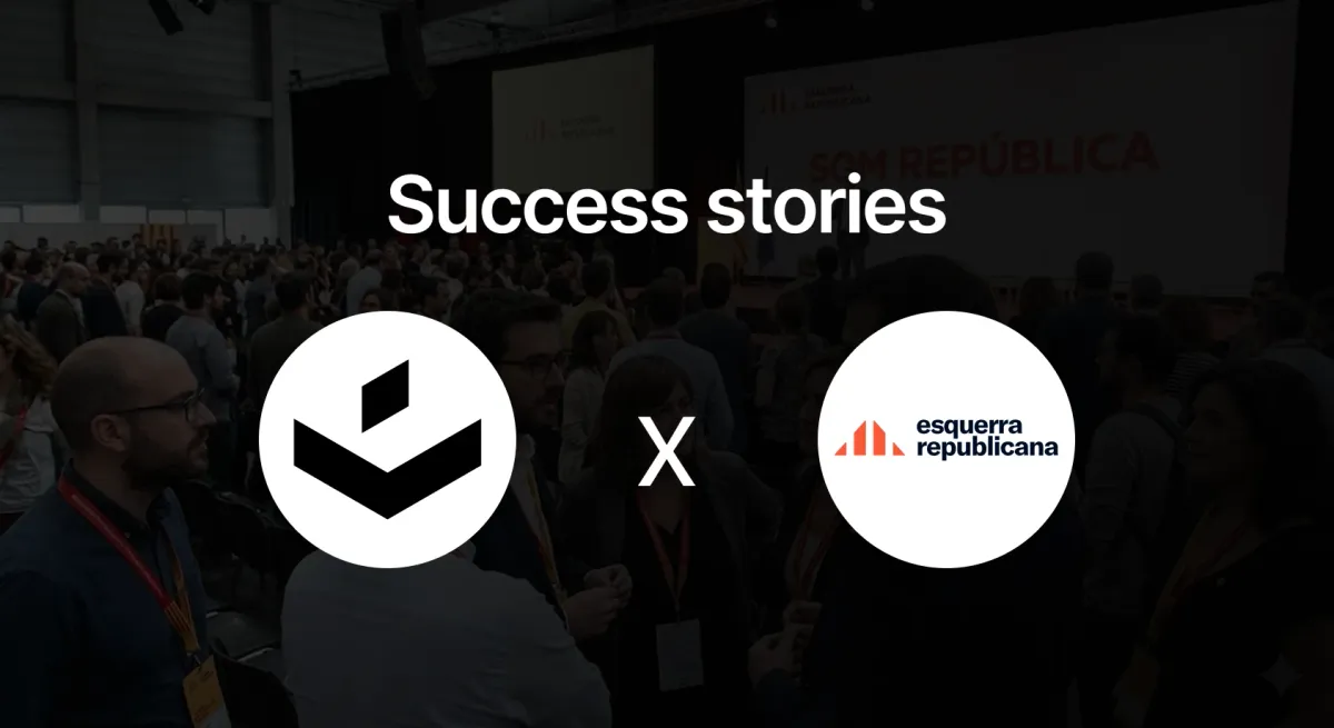 Esquerra Republicana political party membership vote with Vocdoni: 77.12% turnout in a decisive political decision