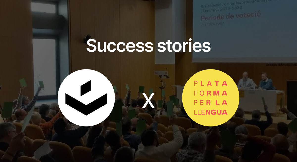 How Plataforma per la Llengua runs online voting for its 26,000 members across four states using Vocdoni