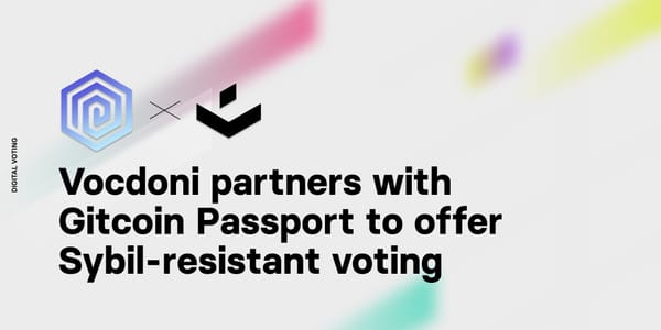 Vocdoni partners with Gitcoin Passport to offer Sybil-resistant voting